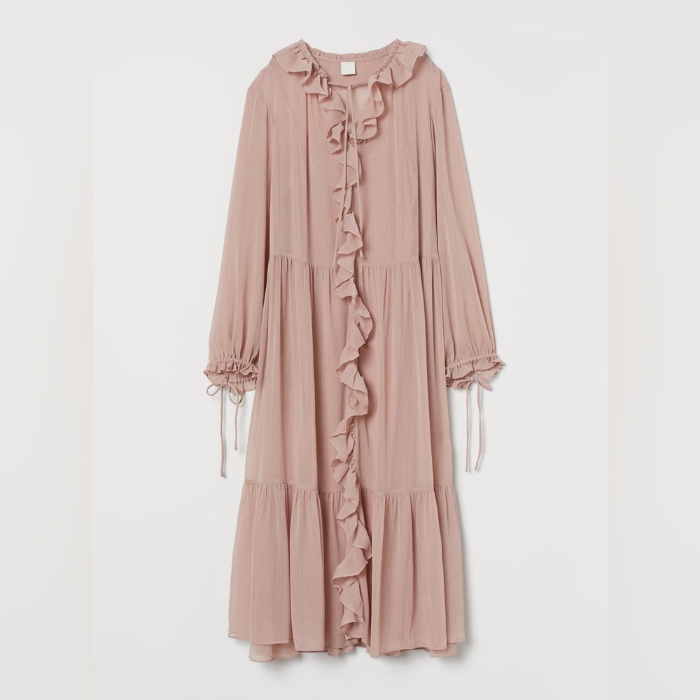 HM Pink Midi/Maxi Dress - M